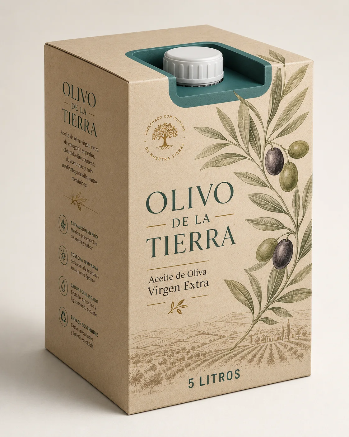 Jerribox de aceite personalizado con impresión offset